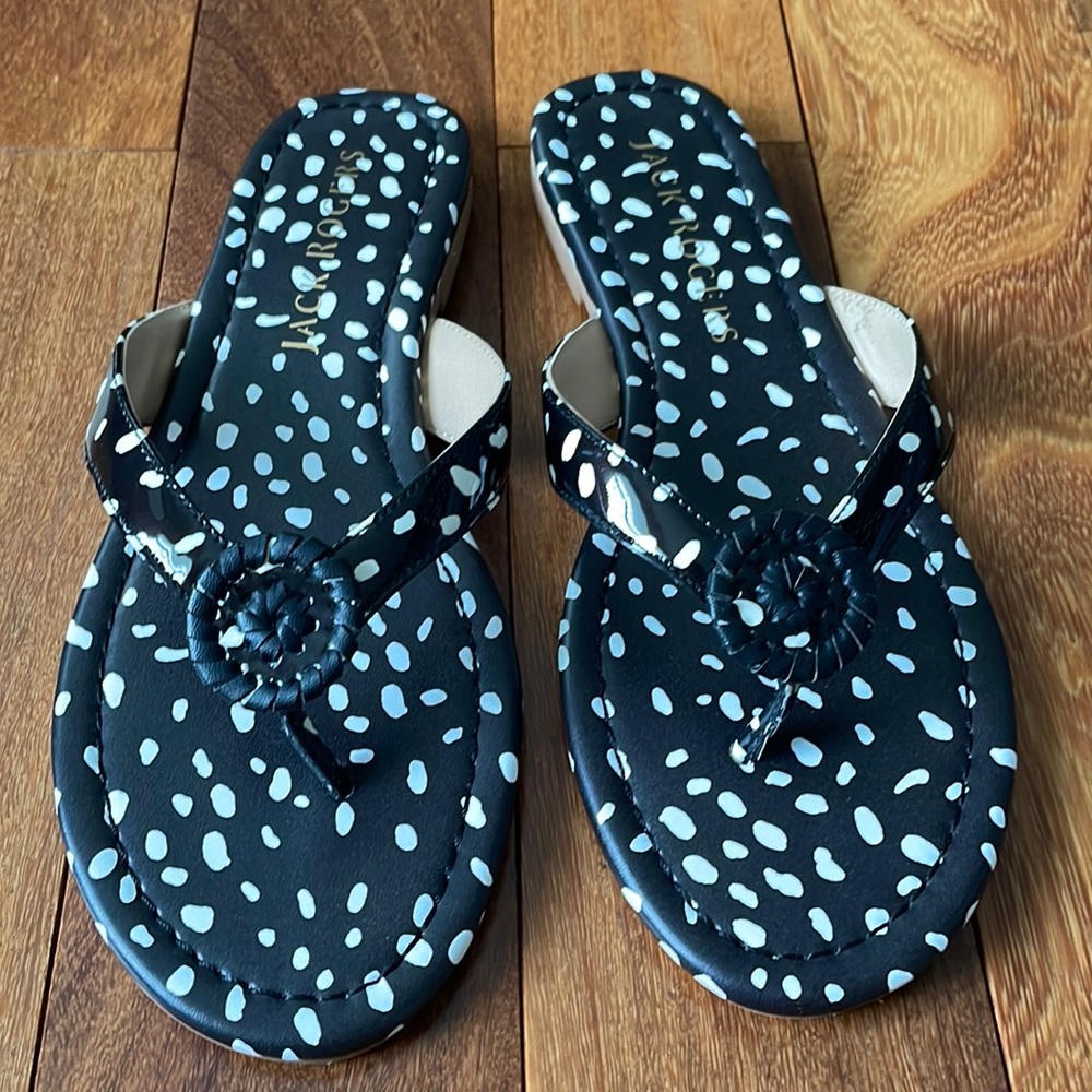 Jack Rogers Roxy spotted sandals